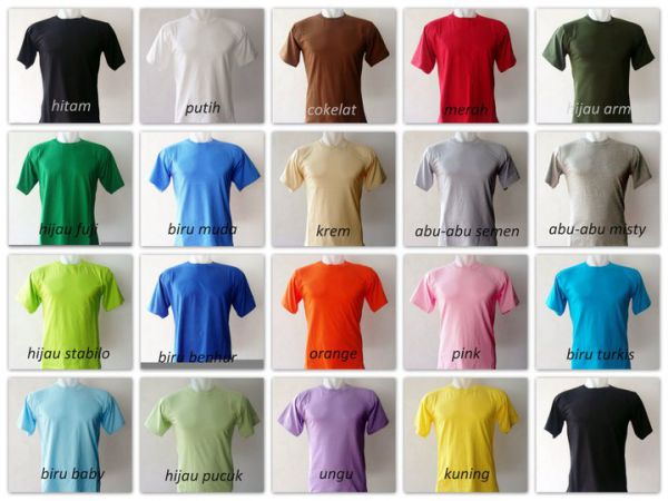 BAJU KAOS POLOS SUPER LEMBUT DAN MUDAH  